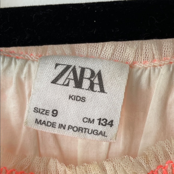 Zara Kids Cream and Pink Dress - Picture 2 of 6